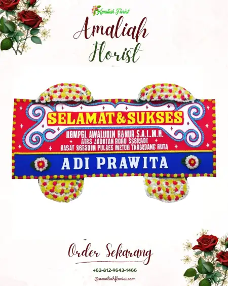 Papan Bunga Ucapan Selamat Bobos